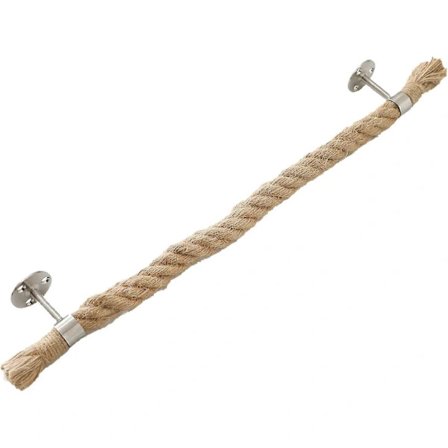 Grovt Tau Håndkleholder, Håndkletørker Shabby Chic Stil Jute Nautisk Industriell Stil Vev, Vintage Stil Baderom Håndkleholder