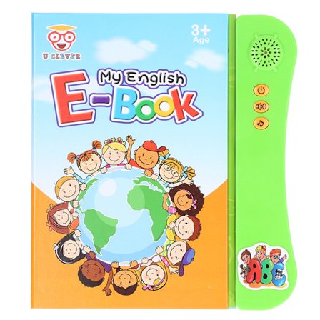 ABC Lyd Bog Læringslegetøj Finger Tryk Intelligent Engelsk Lær Lyd Bog til 3+ År Gamle (Grøn)