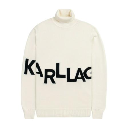 Karl Lagerfeld, Knitwear Biały, Mężczyzna, Rozmiar: M