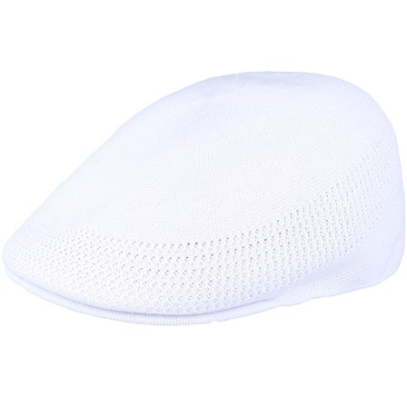 Kangol - Weiss flatcap Cap - Tropic 507 Ventair White Flat Cap @ Hatstore