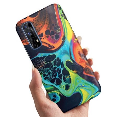 Cover / Mobilcover til Realme 7 - Marmor