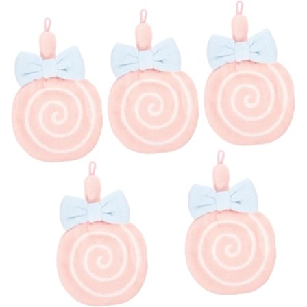 5 stk. Lollipop håndklær oransje håndklær håndtørkehåndkle Adorabl