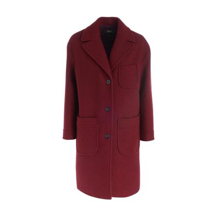 A.p.c. Coats Rød, Dame Uldfrakker