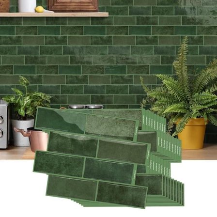 10-pack 3D Väggdekaler för Kakel - Vattentäta - För köksvägg och badrumsvägg_TF_TF