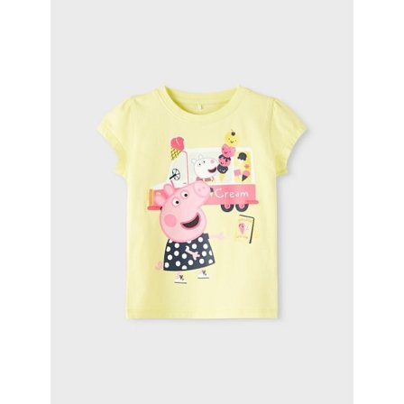 Name It Mini Peppa Pig T-shirt, Sunny Lime, Storlek 110