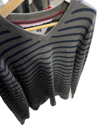 Randig grå tröja från Tommy Hilfiger