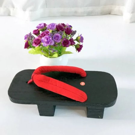 Tvåtandade Träskor Japanska Herrtofflor Trätofflor Flip-flops Cosplay Herrbänktofflor_yux