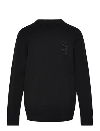 Lyle & Scott L&S Monogram Crew Neck Jumper - Brown - 152-158