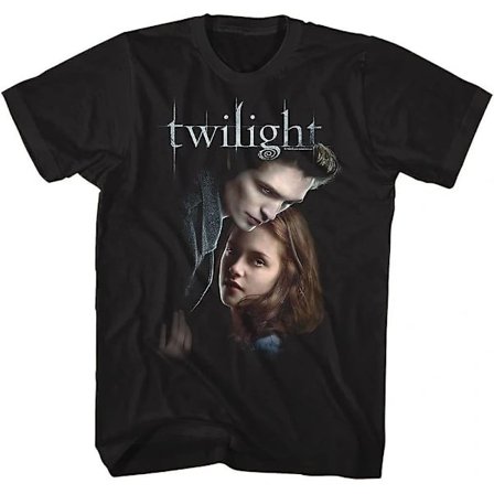 Twilight T-shirt Ed Och Bella Voksen Kortærmet T-shirt Twilight Film Grafiske T-shirts Sort Svart Black M
