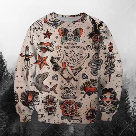 Män Tecknat Print Street Sweatshirts Långärmad Tröja Fall