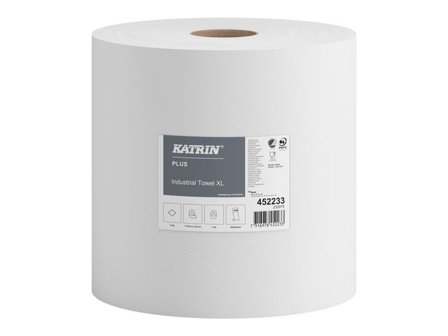 KATRIN Industritorkrulle Plus XL 1200 1-lager, 320 mm, vit - Lyreco - Städ och hygien - Toalettpapper och torkpapper - Industritork