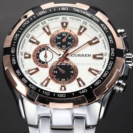 CURREN Herre Klokker Topp Merke Luksus Gull Svart Kvarts Mann Klokke Menn Militær Sport Klokke Mann Armbåndsur 8023 Relogio Masculino