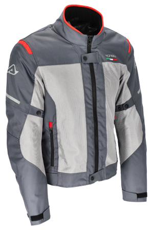 Chaqueta de Moto Acerbis Ruby Gris/Rojo S
