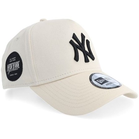 New Era - MLB Beige adjustable Keps - New York Yankees Side Patch Light Terracotta A-Frame Adjustable @ Hatstore