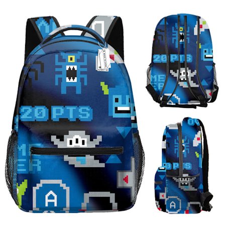 Roblox ryggsäck tryckt ryggsäck My World ryggsäck tecknad anime barnryggsäck-YX025