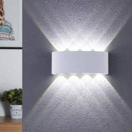 LED-vägglampor inomhus - 8W modern vattentät vägglampa vägglampa