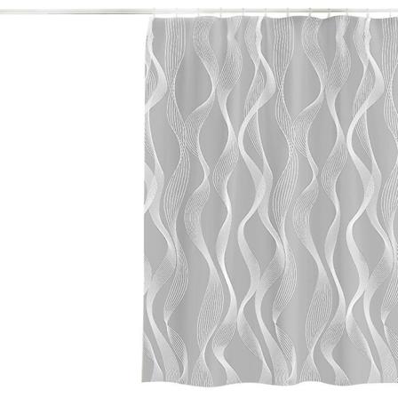 180 X 80CM Badgardiner Vanntett Muggsoppbestandig Muggsoppbestandig Antibakterielle Badegardiner med Kroker Baderomstilbehør