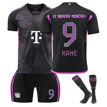 23-24 Bayern Borte Fotballdrakt Barnefotballsett No.9 Kane 24