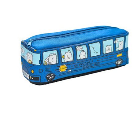 Pennskrin pennfodral fodral pennor buss blå
