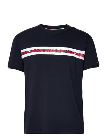 Cn Ss Tee Logo Underwear Night & Loungewear Pyjama Tops Sininen Tommy Hilfiger