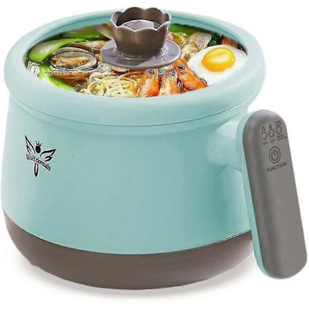 Smart Automatisk Multifunktionel Elektrisk Gryde 1.8l, Shabu Shabu Mini Non-stick Gryde Med Multi-effekt Kontrol, Elektrisk Komfur Wit-Good