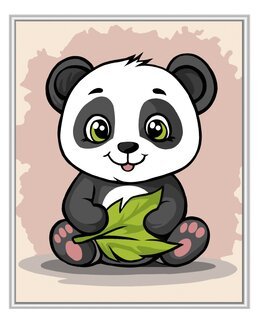 Paint By Numbers Söt Panda