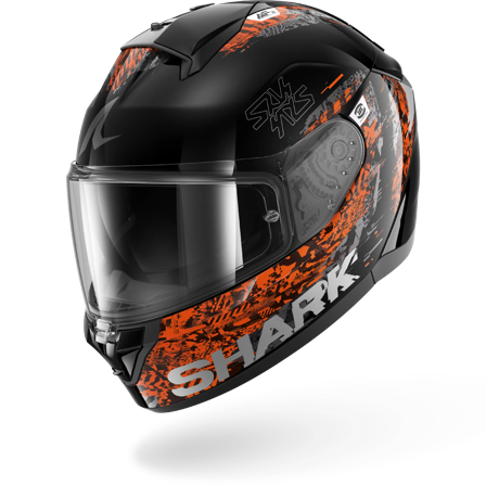 Shark Ridill 2 Speed-Vib Full Face Helmet Black/Anthracite/Orange L