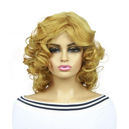 Jenter: Kort, krøllete parykk for hverdagsstil - perfekt hodedekke