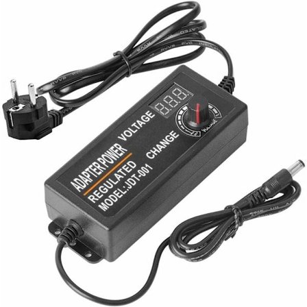 DC 3-12V 5A 60W Säädettävä valaistusmuuntaja säädettävällä virtakytkinadapterilla ja 5A-näytöllä