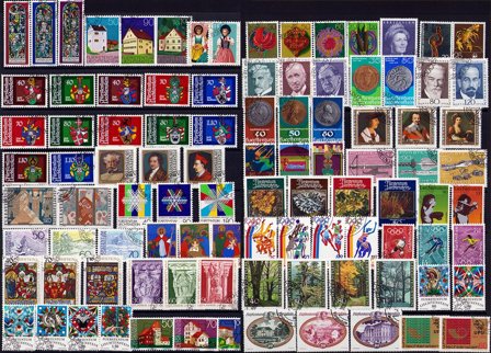 Liechtenstein 1957-1983 - 114 forskellige frimærker - Stemplet
