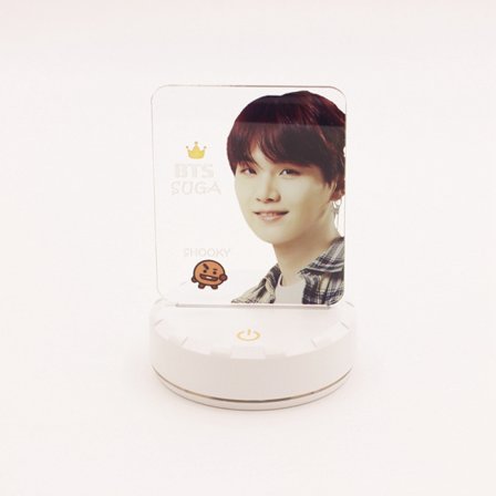 BTS Bangtan Boys LED Night Light Board 7 printed medlemsfoto present till flicka Heminredning