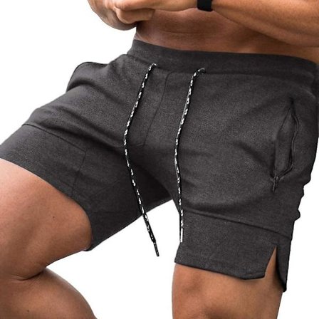 Treningsshorts for menn, vektløfting, knebøy, tettsittende, trening, kroppsbygging, joggebukse med lomme