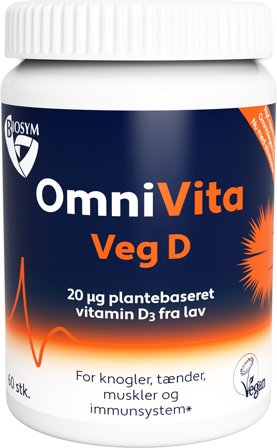 Biosym OmniVita Veg D 60 kaps, Helse & Madvarer, Vitaminer, D-vitamin