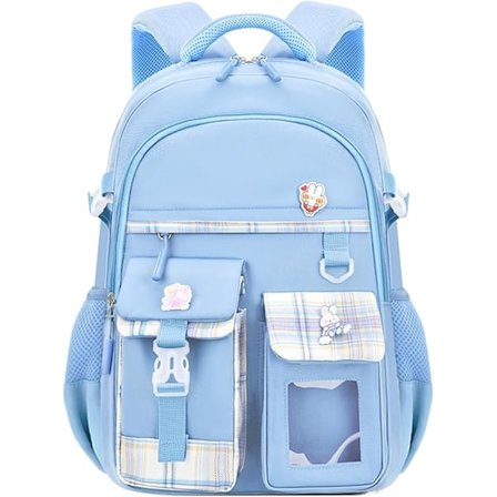 Skolesekker for jenter Kawaii barneryggsekk Søt bokveske for 6-15 år gamle