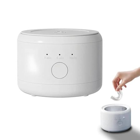 Ultraljudsrengörare 50 kHz, Multi Ultraljudstvätt För Hushållsbruk, 3 Rengöringslägen För Tandställning, Proteser, Smycken Och Ringar