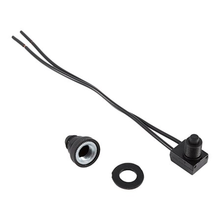 5A 12V Vanntett Trykknapp På Av Bryter med 4 Tommers Ledninger for Motorsykkel Bil