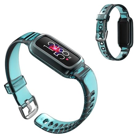 Fitbit Luxe genomskinligt klockarmband i unik stil - Grön