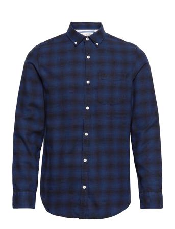 Wvn Ls Buffalo Plaid Paita Rento Casual Sininen Original Penguin