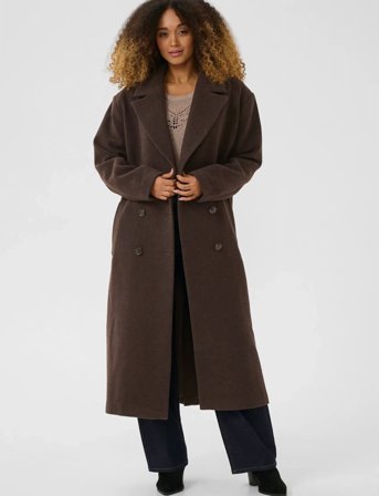 Cream Crjamey Coat - Brown - 44