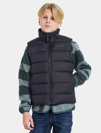 Didriksons Kilo Kids Vest 2 - Black - 128