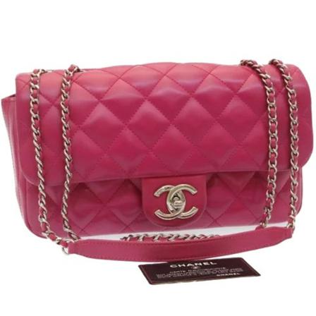 Chanel Vintage, Pre-owned Leather chanel-bags Roze, Dames, Maat:ONE Size