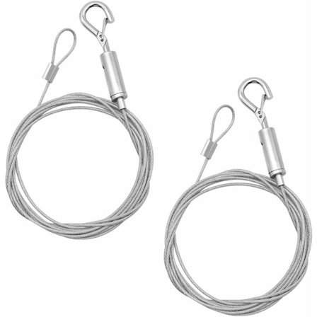 2 stk rustfrie stål krokhenger justerbare gardinkabel Cha