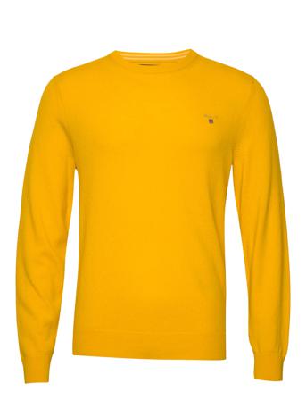 Superfine Lambswool Crew T-Langærmet Skjorte Gul GANT