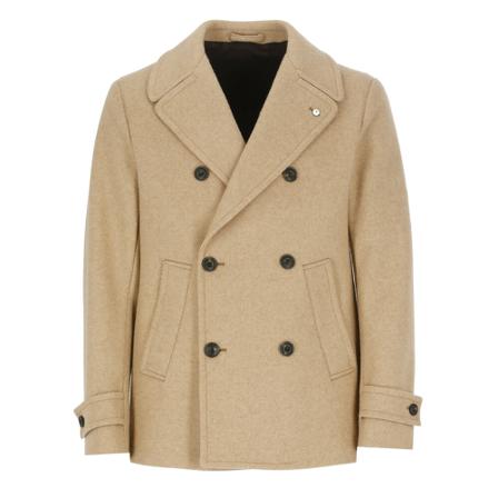 Lubiam, Coat Beige, Heren, Maat:M