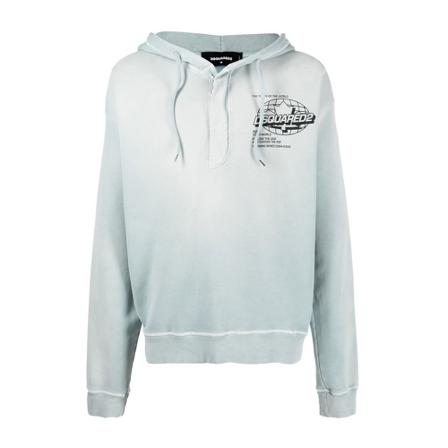Dsquared2 Sweatshirts Hoodies , Blauw , Heren , Maat: S