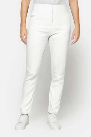 Brandtex - Leggings - Hvid - Elastik i Taljen