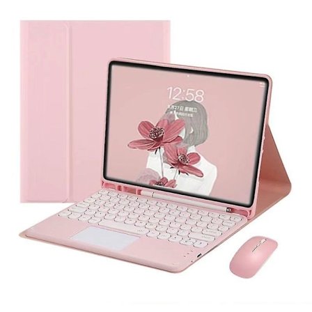 Bluetooth-tastatur med musestativdeksel for Ipad Air 4 10,9"