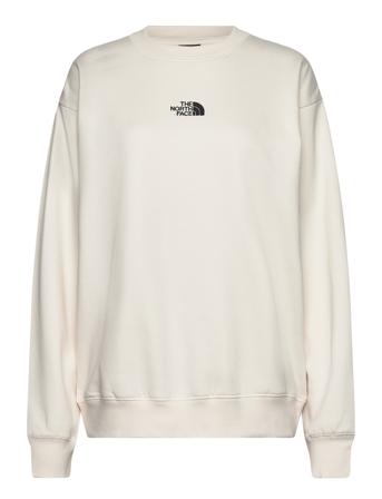 W Essential Over Crew Sport Women Sport Clothing Sport Sweat-shirts & Hoodies Sport Sweat-shirts Cream The North Face