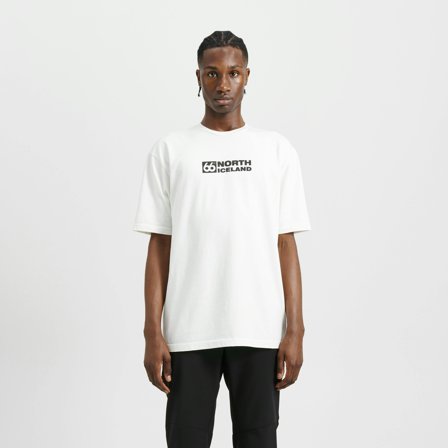 66 North men's Men's Borgir T-Shirt Tops - Off White - S