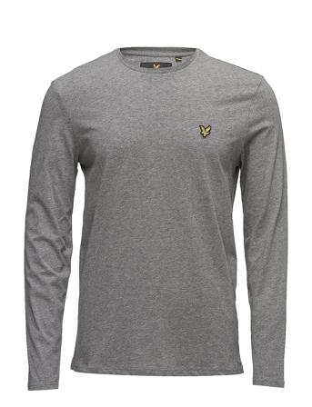 Ls Crew Neck T-Shirt T-Langærmet Skjorte Grå Lyle & Scott